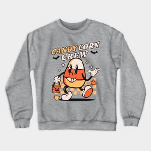 Candy Corn Crew Halloween - Retro Vintage Candy Corn Costume Crewneck Sweatshirt